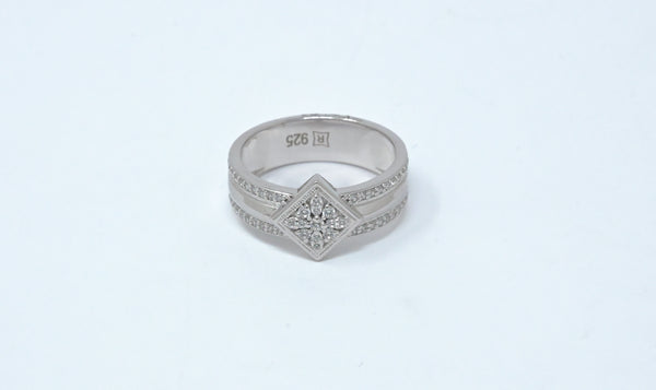 Starlight Zircon Cluster Ring