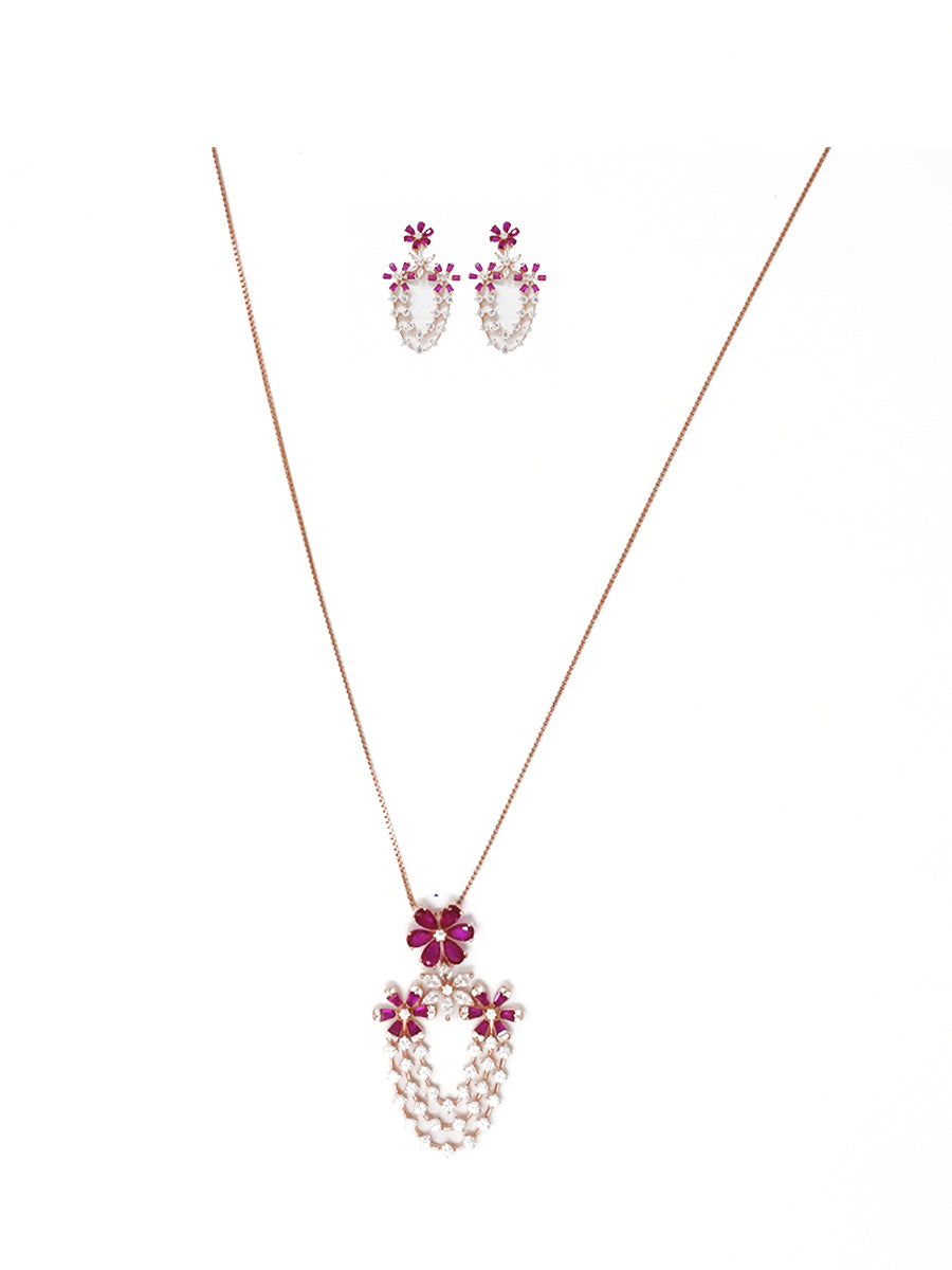 Ruby Blossom Cascade Set