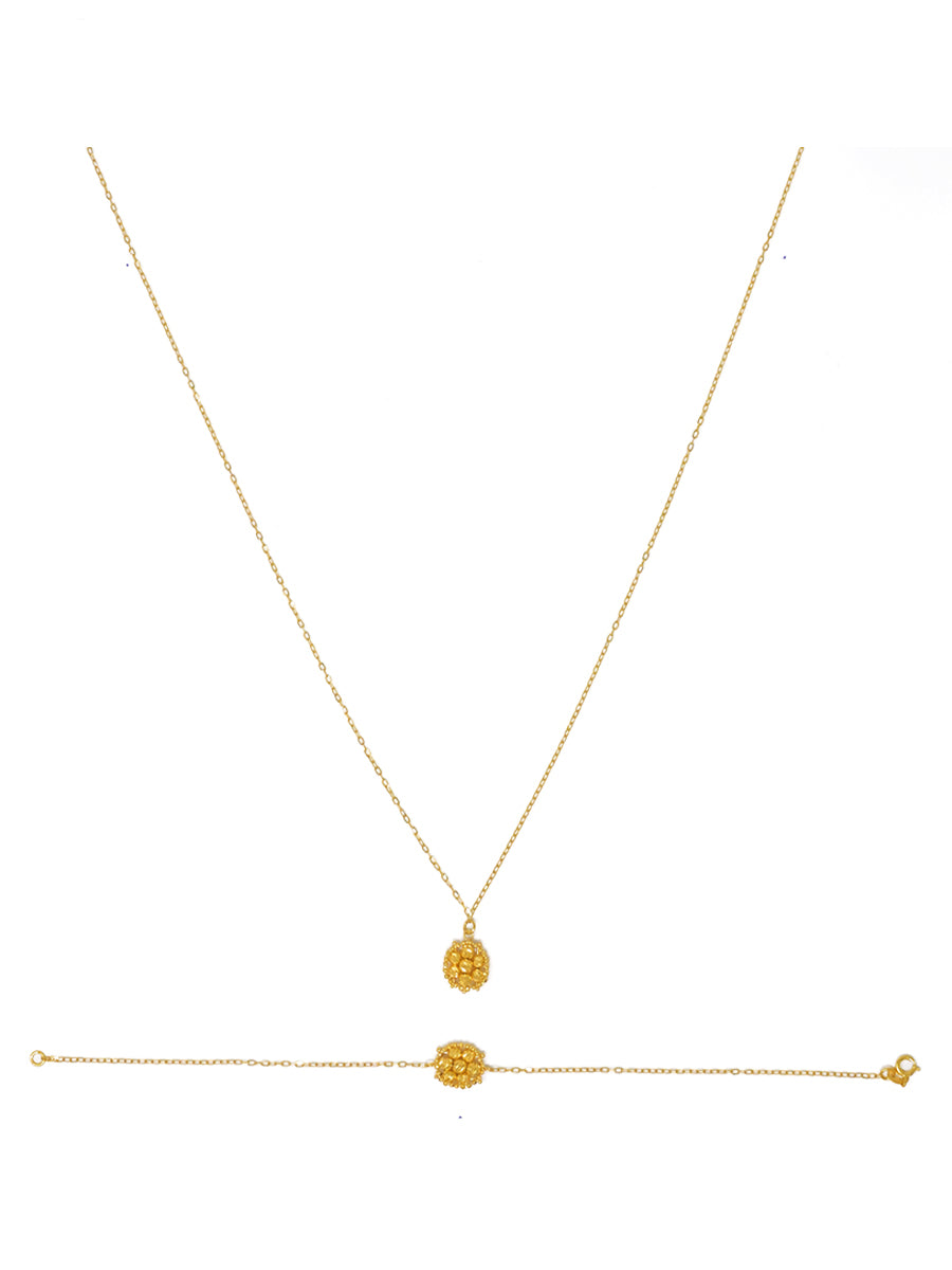Golden Bloom Medallion Set