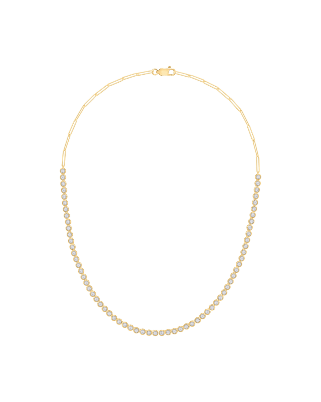 Paperclip Drop Necklace