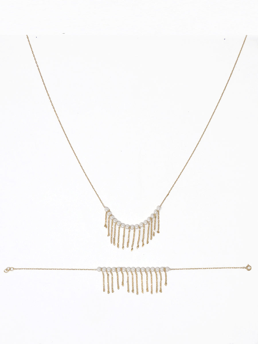 Pearl Fringe Elegance Set