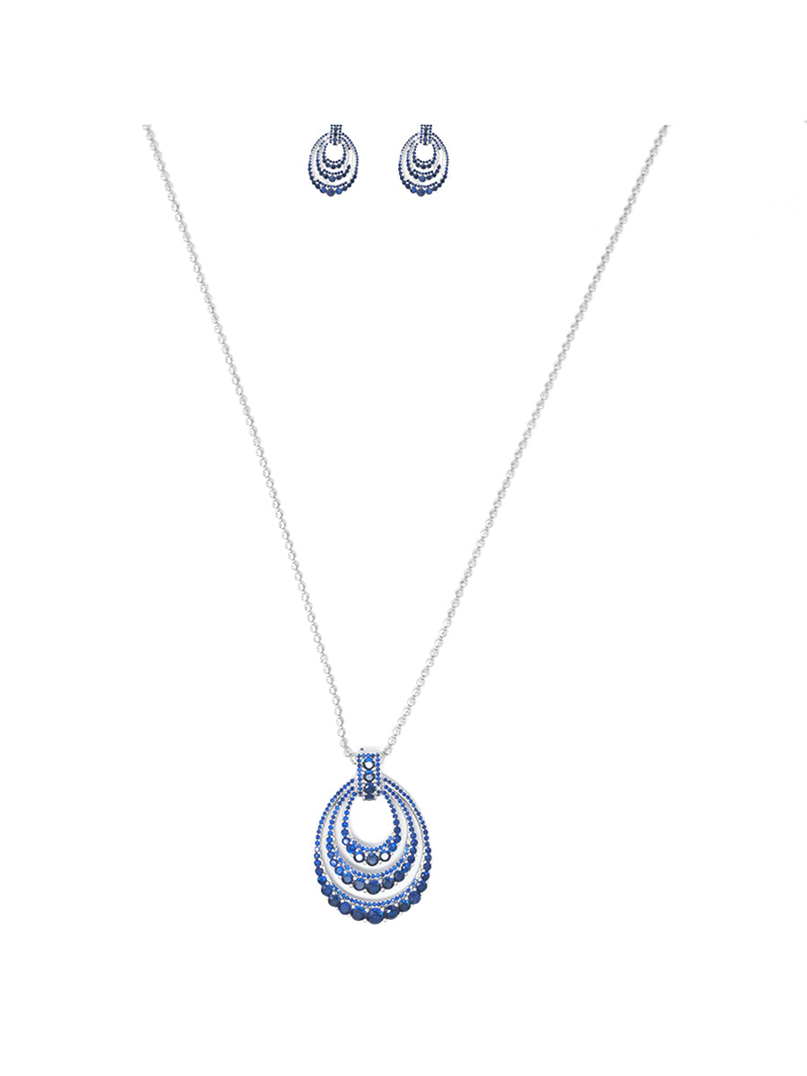 Midnight Sapphire Arc Set
