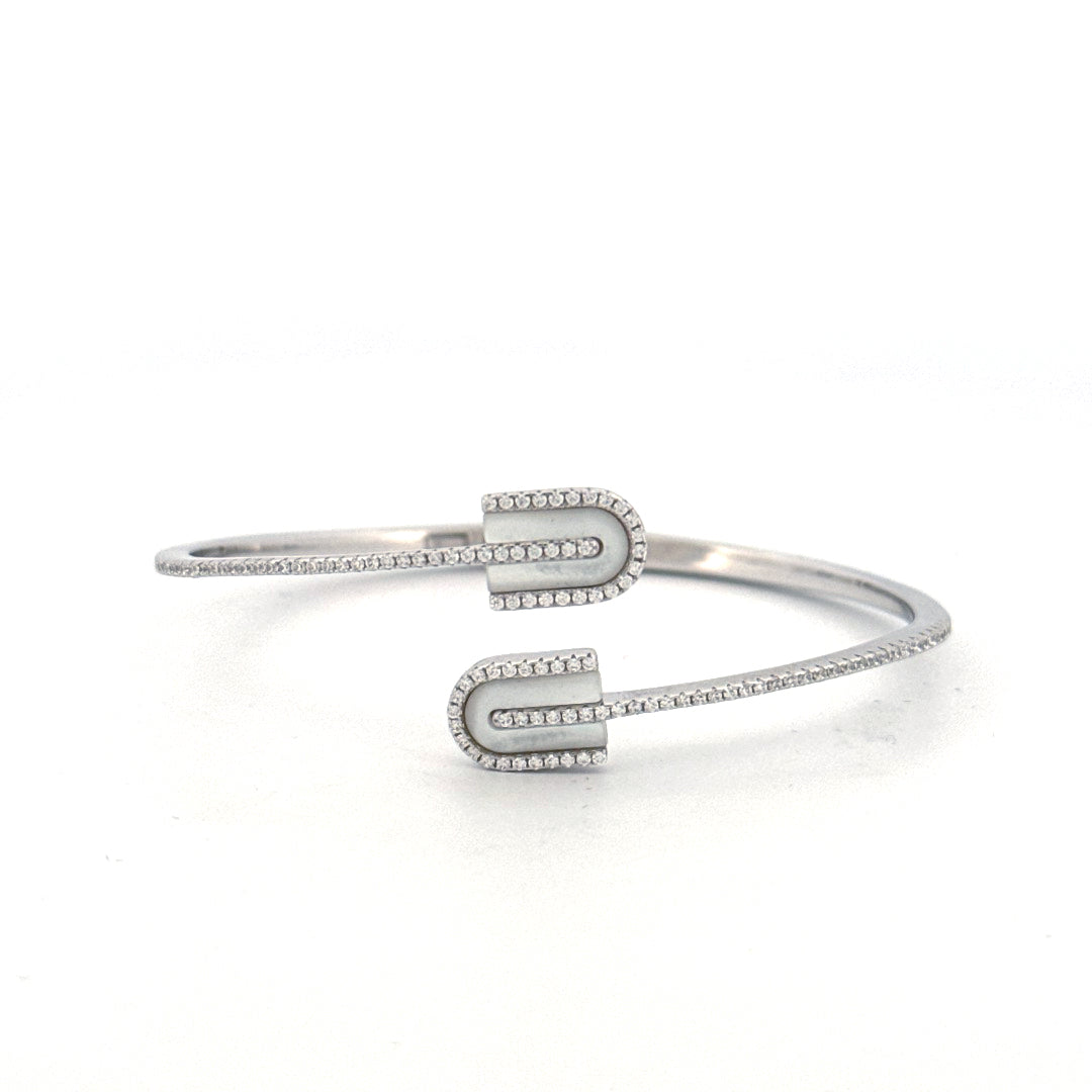 U-Link Silver Open Ring & Cuff Set