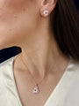 Blossom Halo Pendant Set