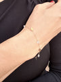 Crystal Drop Charm Bracelet