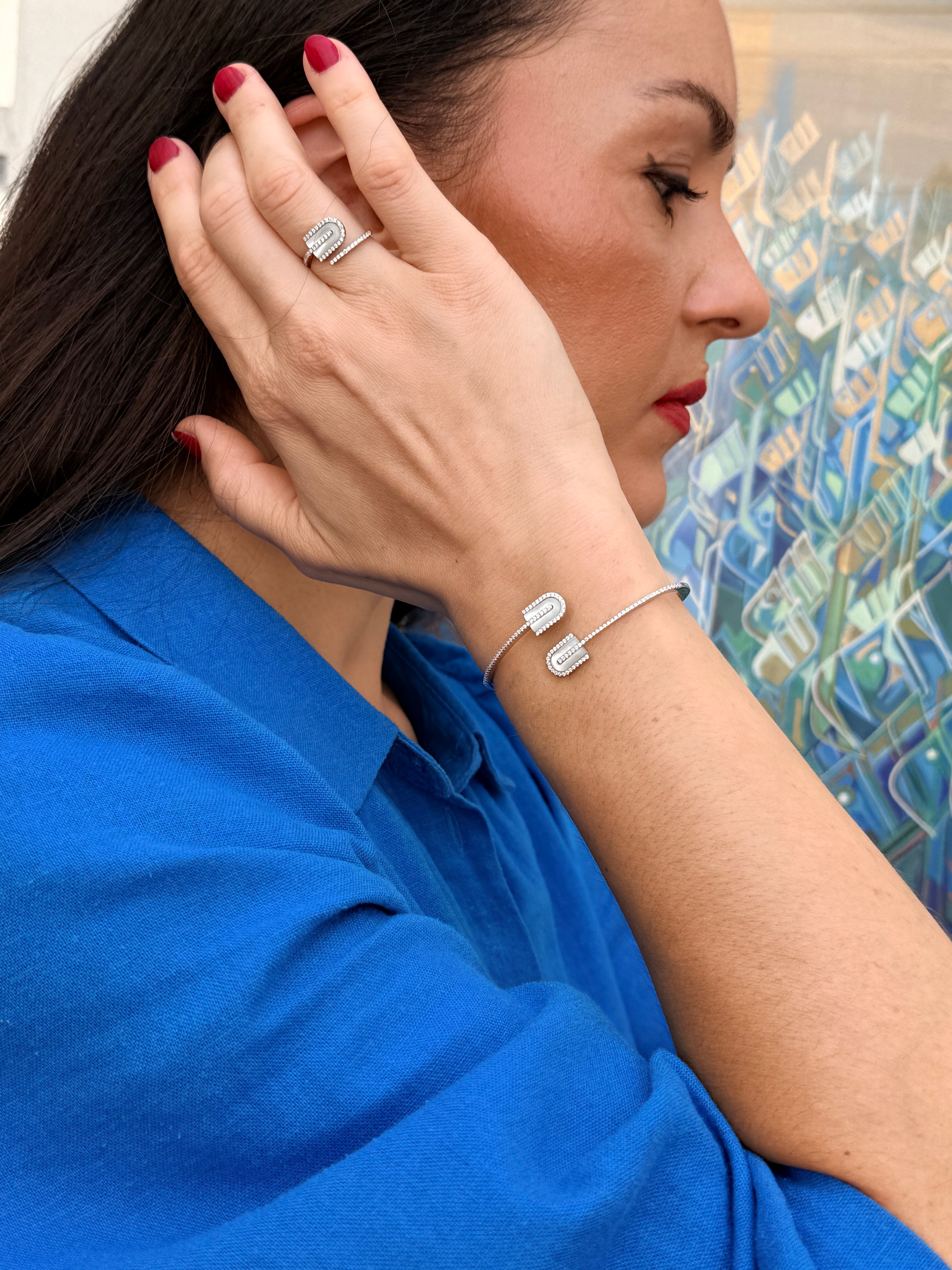 Mother of Pearl Bracelet and Ring set