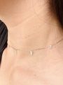 Rectangle Zircon Necklace