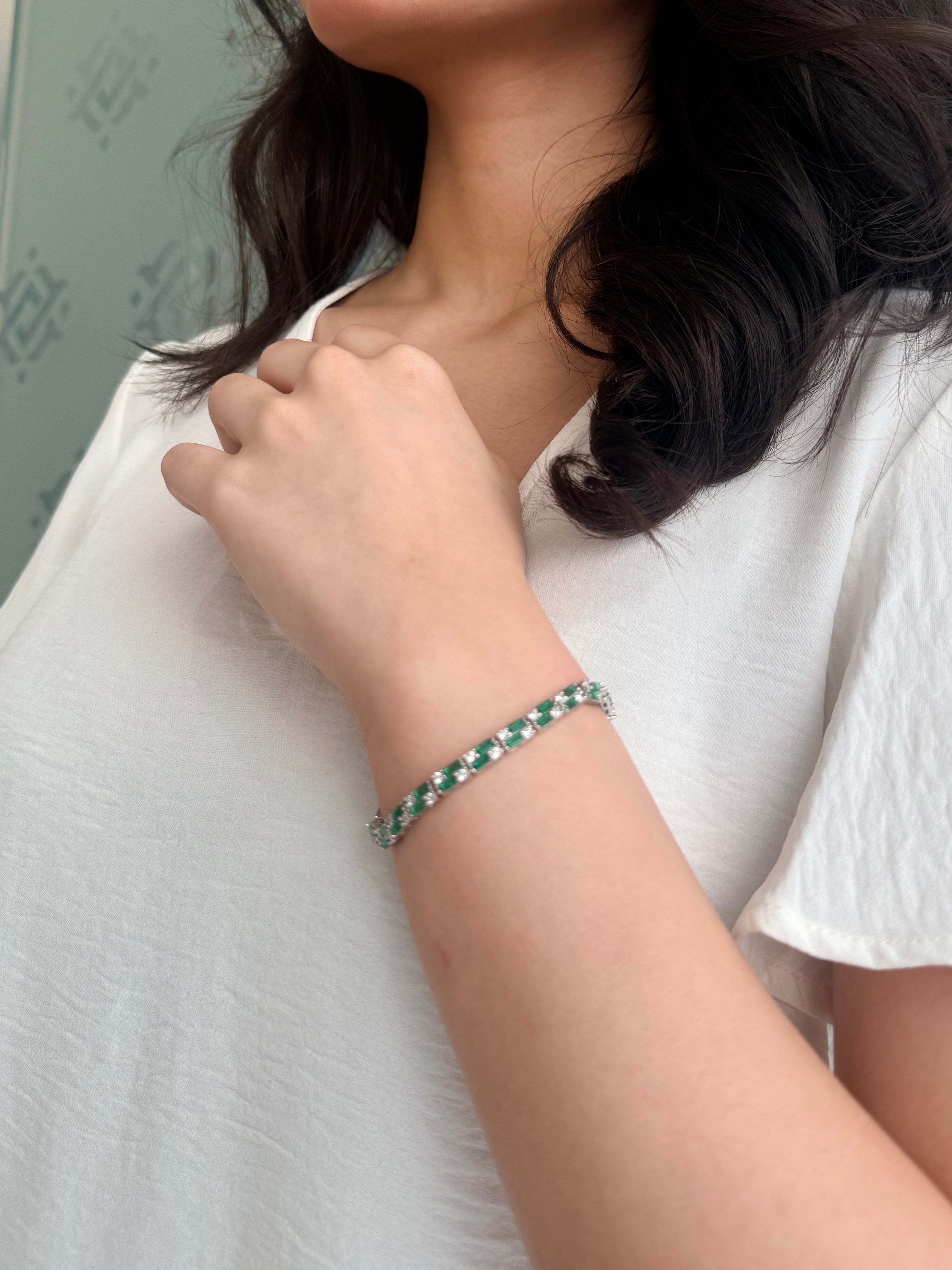 Seine Link Bracelet-Green