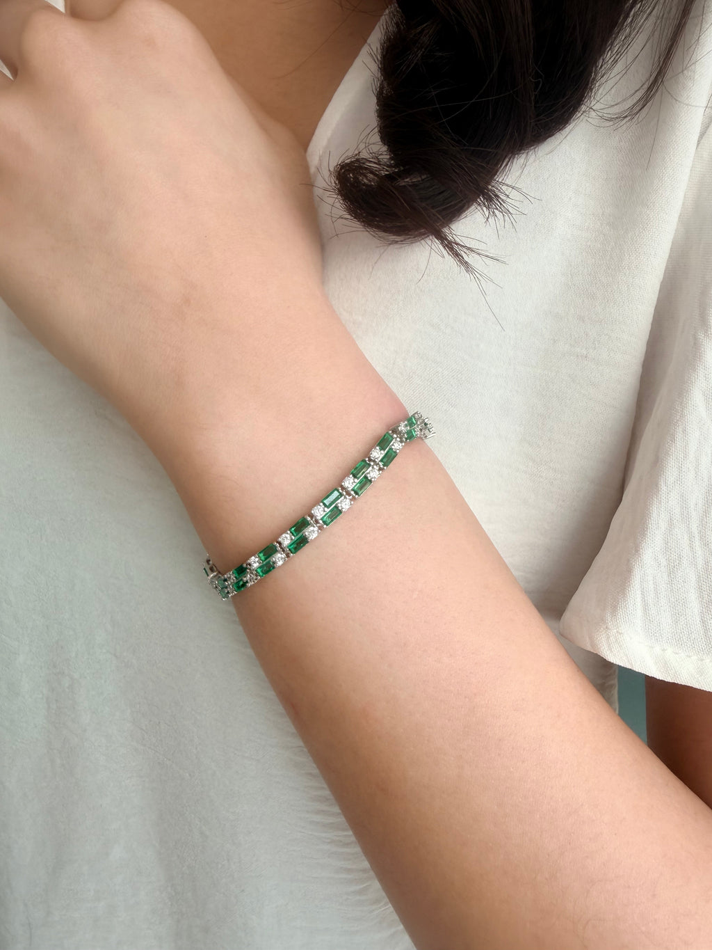 Seine Link Bracelet-Green