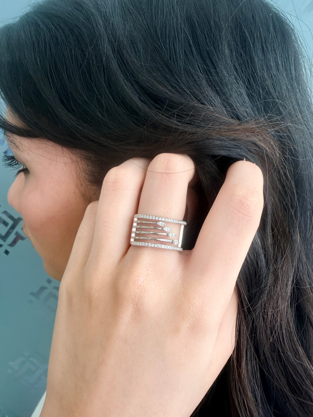 Camellia Adjustable Ring