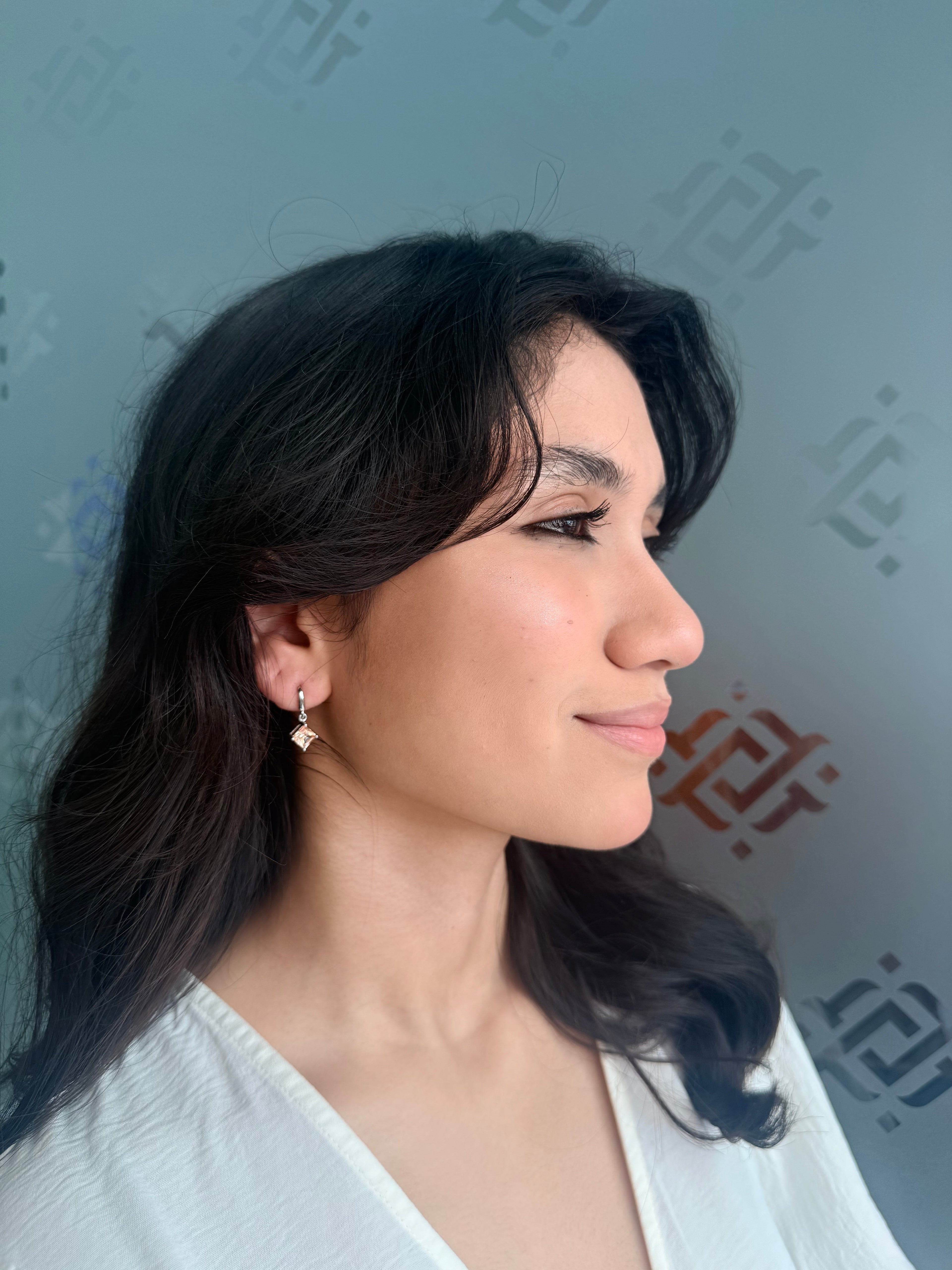 Yellow Crystal Drop Earring