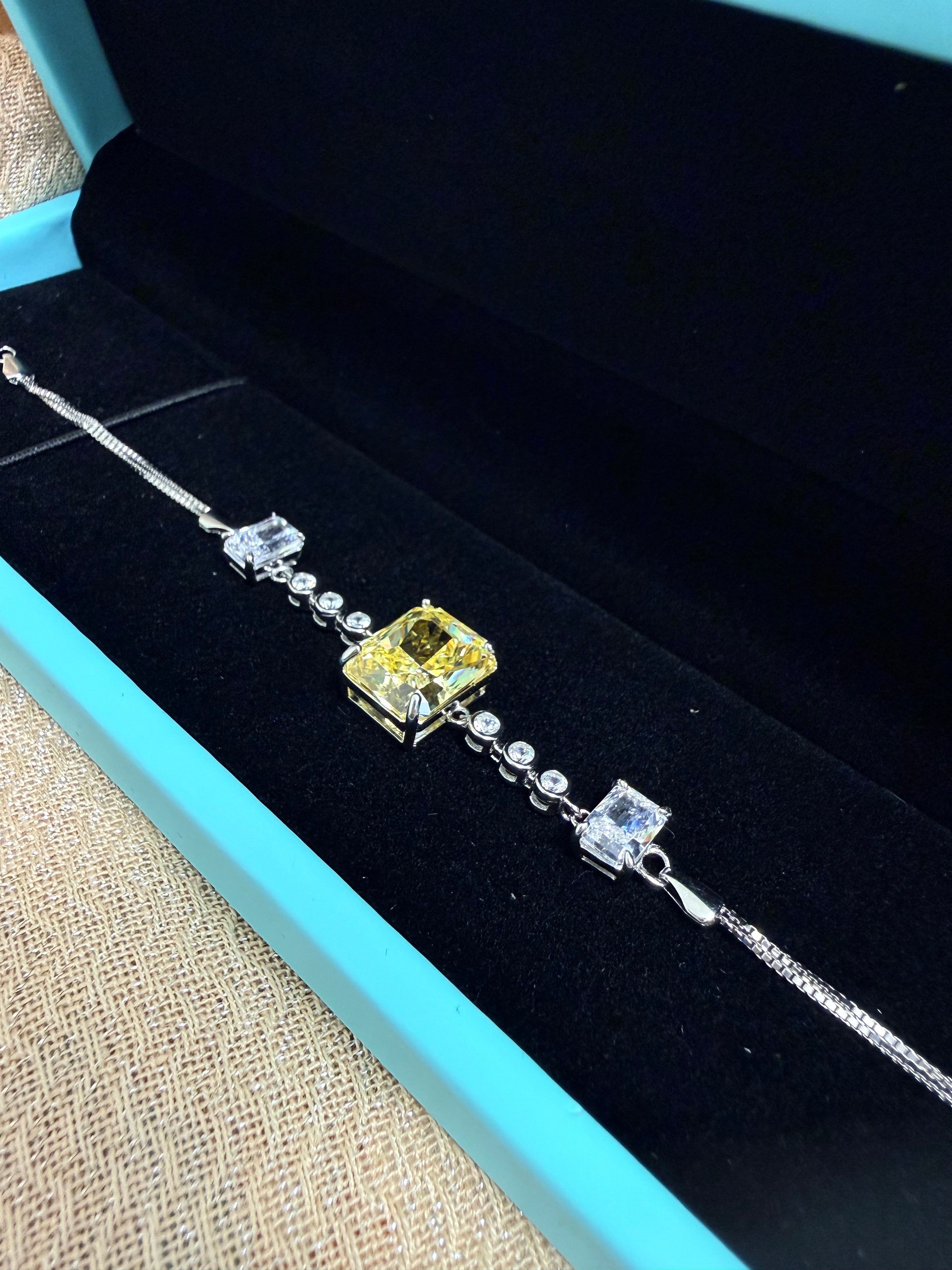 Citrine Statement Tennis Bracelet