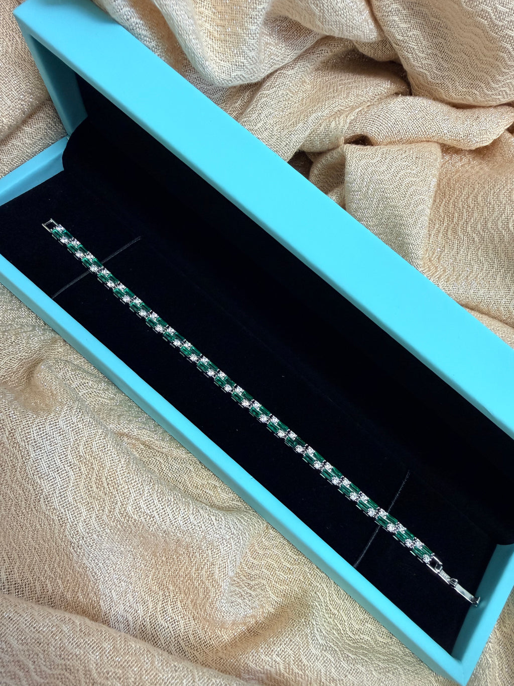 Seine Link Bracelet-Green