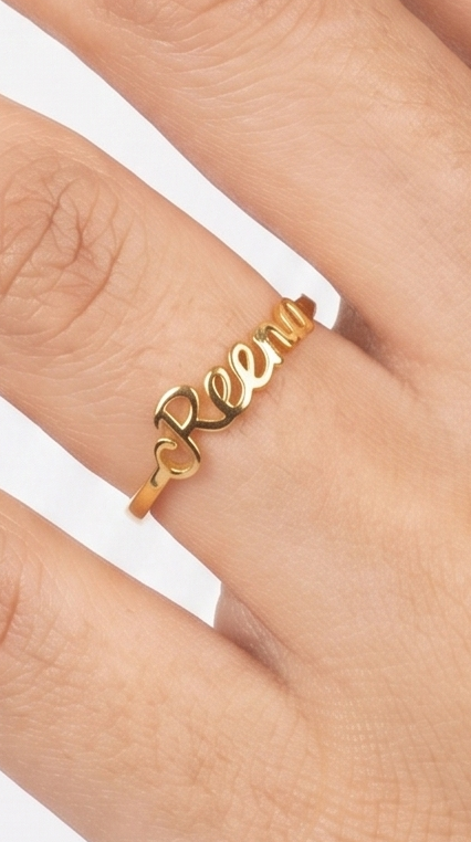 Custom Name Ring
