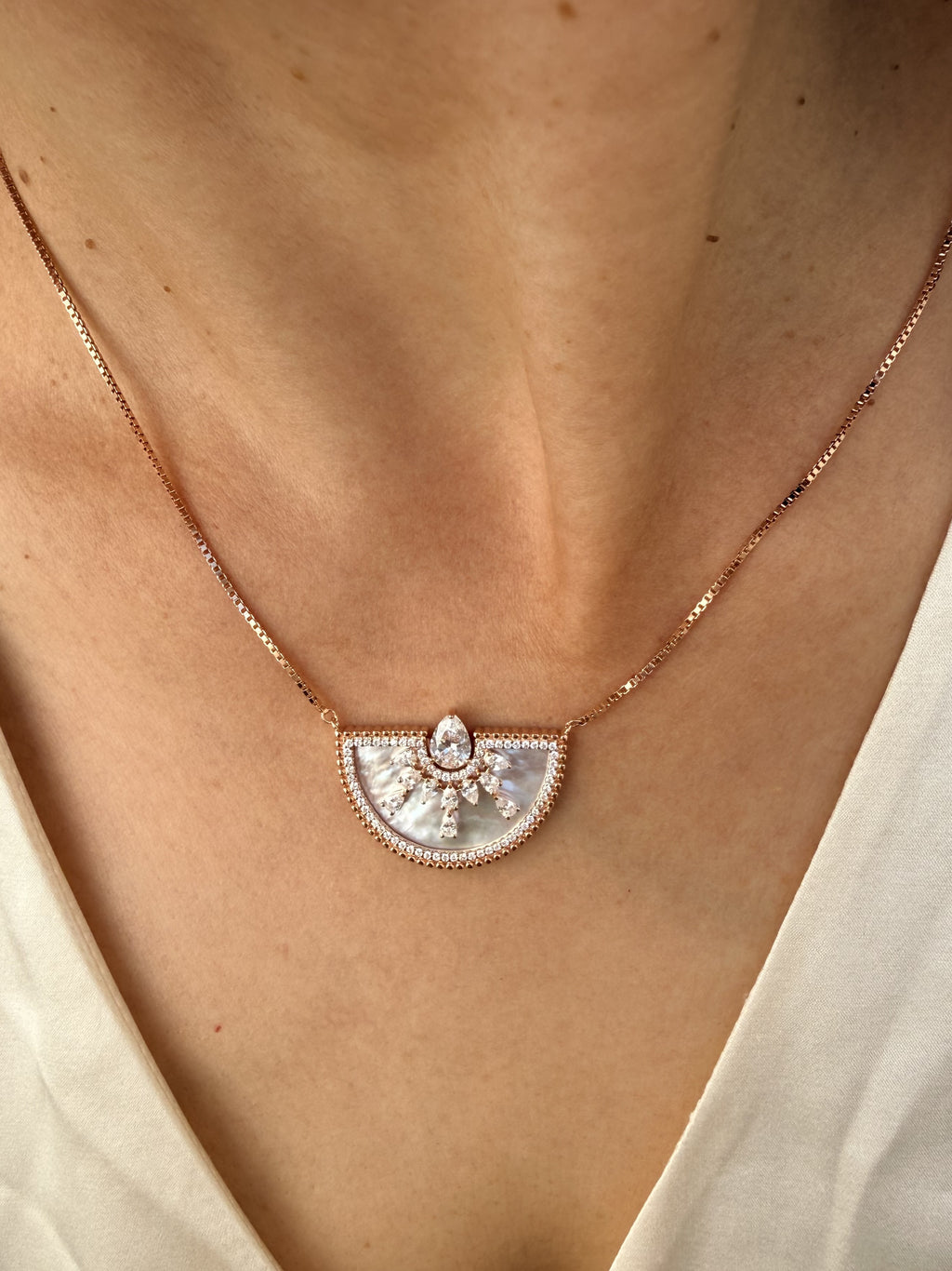 Noor Crescent Necklace