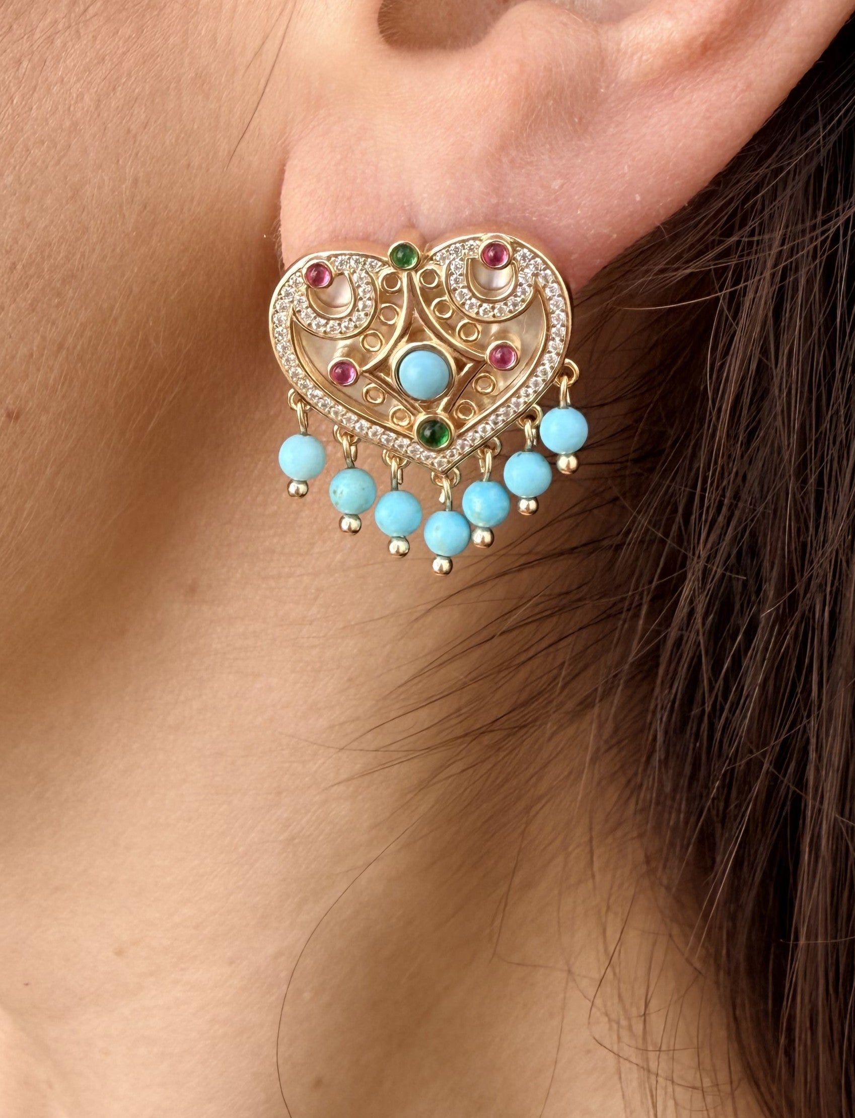 Turquoise Heart Heritage Set
