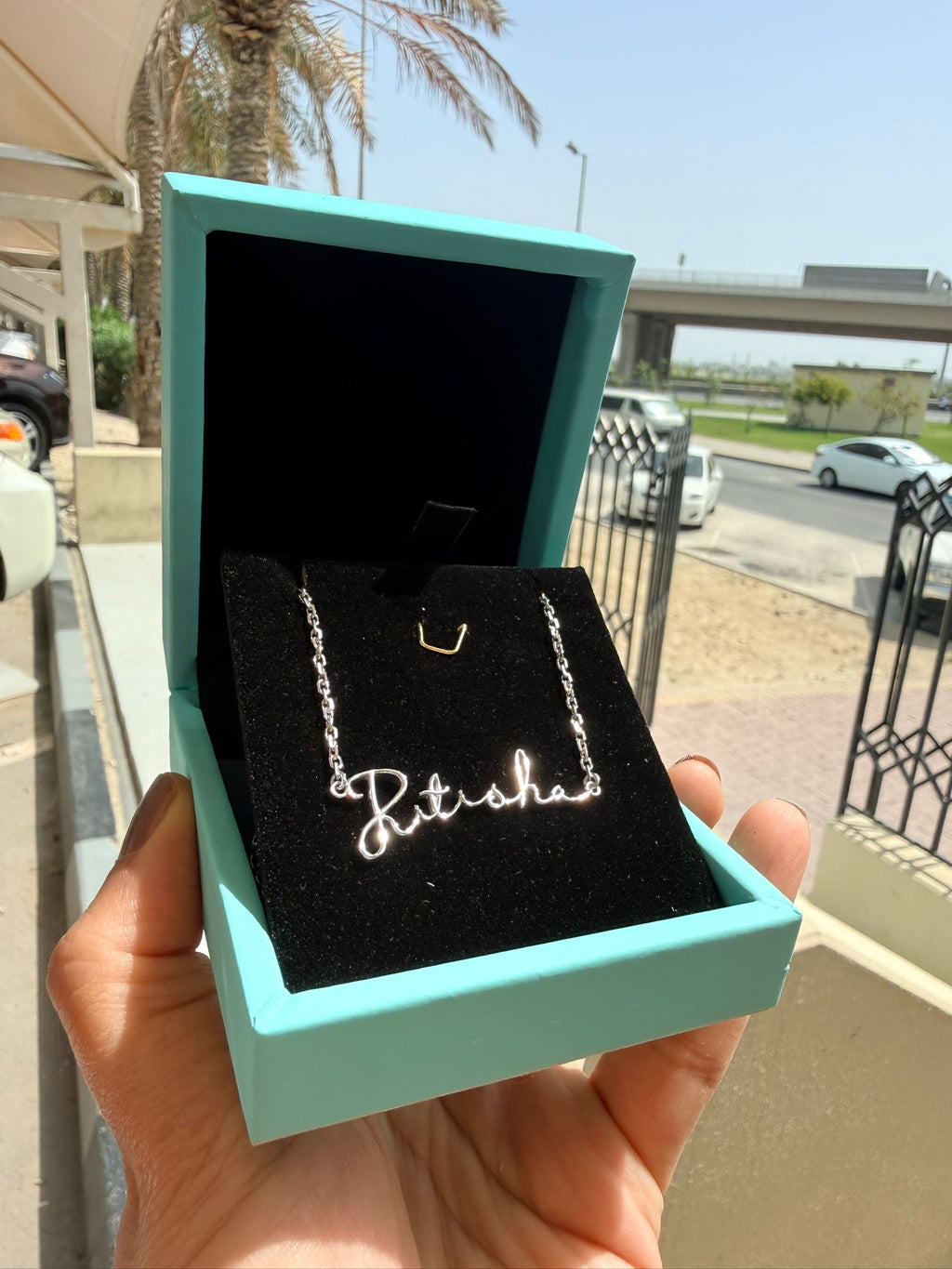 Name necklace with chain