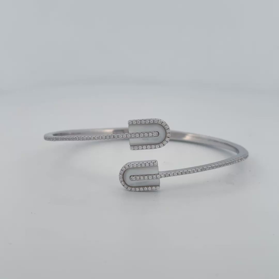 U-Link Silver Open Ring & Cuff Set